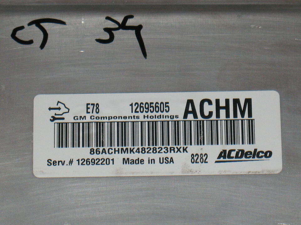 Ecu centralina mokka corsa e 1.4 12695605 12692201 8282 acdelco E78