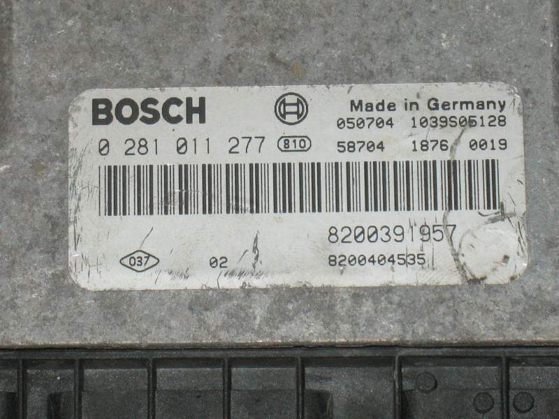 ECU MASTER MASCOTT 3.0 DCI 0281011277 8200391957 8200404535 EDC 16C3-10.23