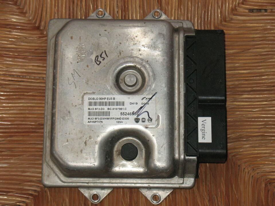 ECU FIAT DOBLO 1.3 90HP 55246936 MJD 8F3.D3 HW1FP