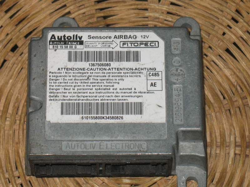 NEMO FIORINO BIPPER SRS Airbag ECU Modulo 610155800g 1367506080