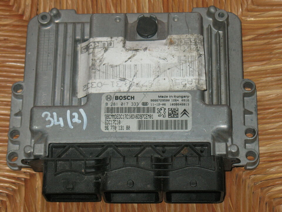 ECU CITROEN C3 PICCASO 1.6 HDI 0281017333 9677013180 9666729580