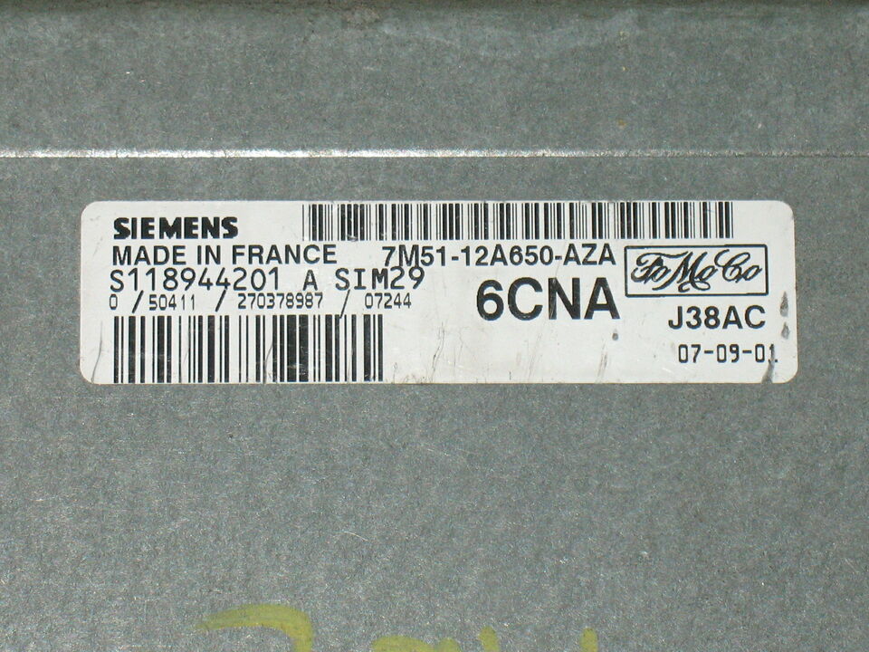 Ecu Ford Focus C-Max S11844201 A SIM29 6CNA 7M51-12A650-AZA