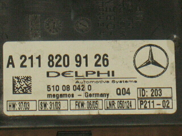 MODULO ALLARME MERCEDES S 320 W220 3.2 A2118209126 510080420