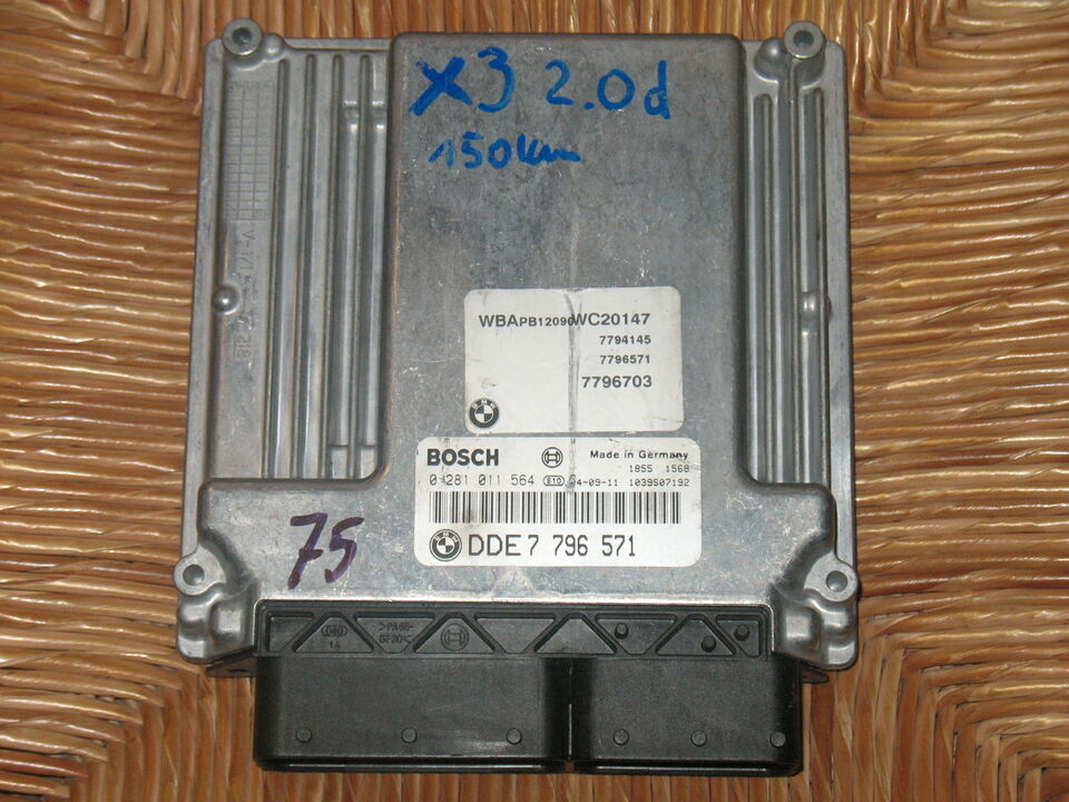 ECU BMW E53 X3 2.0 D 0281011564 DDE 7796571 X3 150D E83 EDC 16C1-4.2