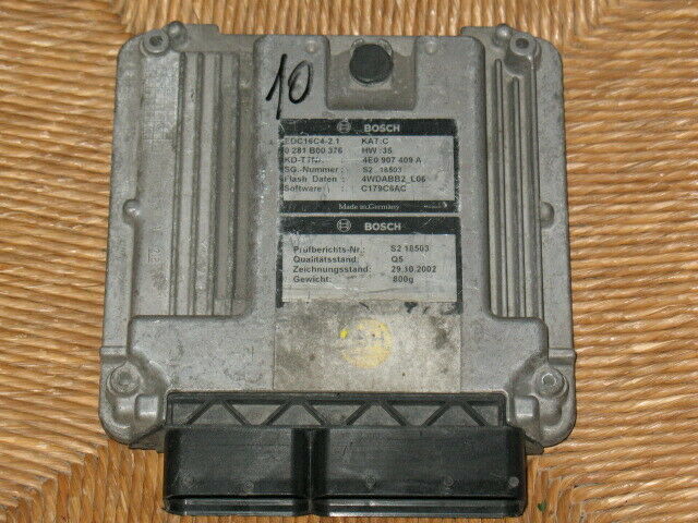 ECU CENTRALINA AUDI A8 4.0 V8 0281011099 4E0907409A EDC16C4 2.1