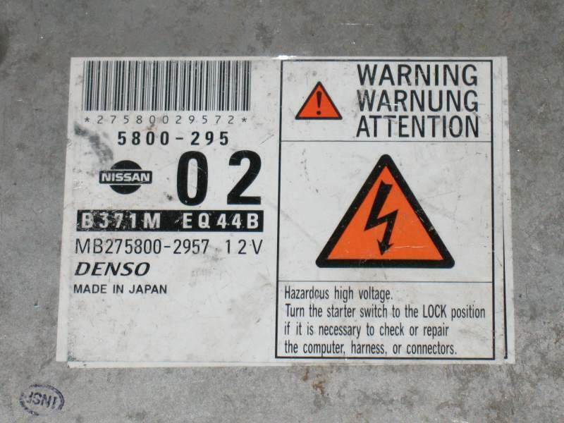 ECU NISSAN 2.2 DCI 23710 EQ462, 23710EQ462, DENSO 275800-2974