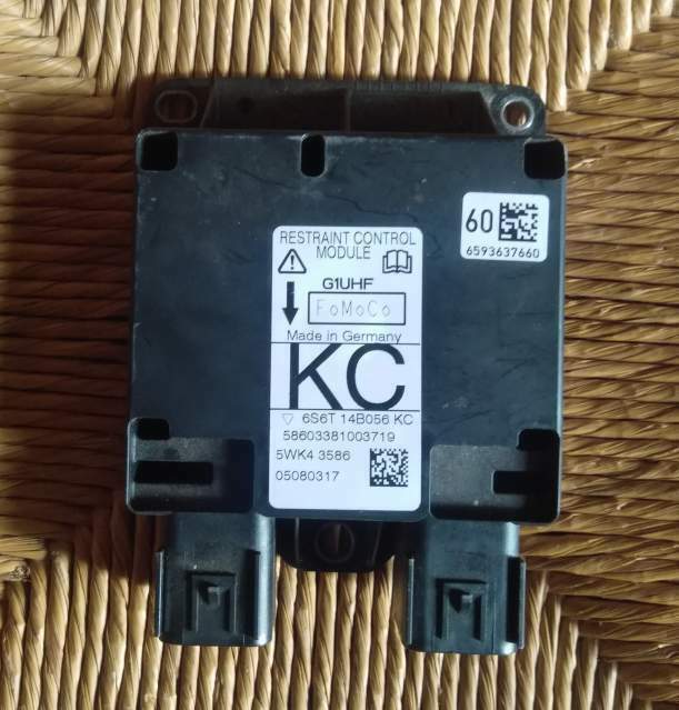 ECU CENTRALINA AIERBAG 5WK43586 6S6T14B056KC 05080317
