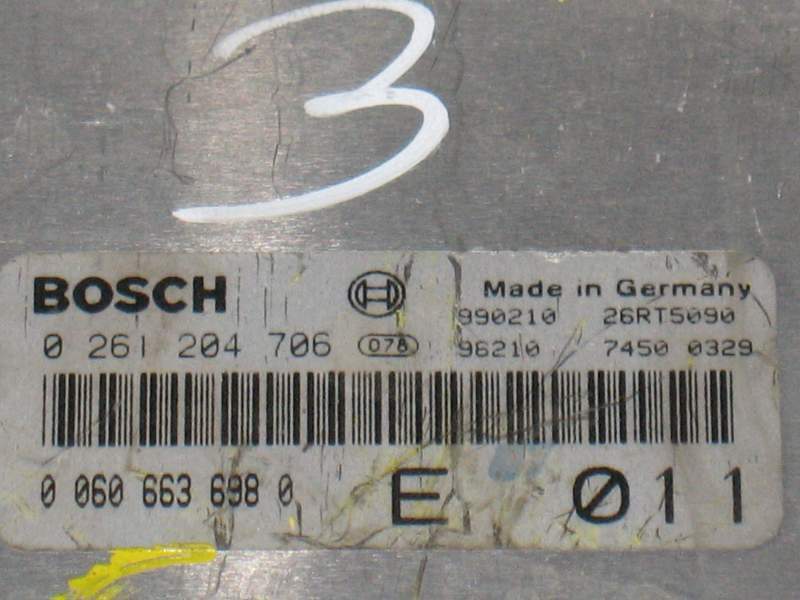 ECU CENTRALINA ALFA ROMEO 166 2.0 0261204706 00606636980