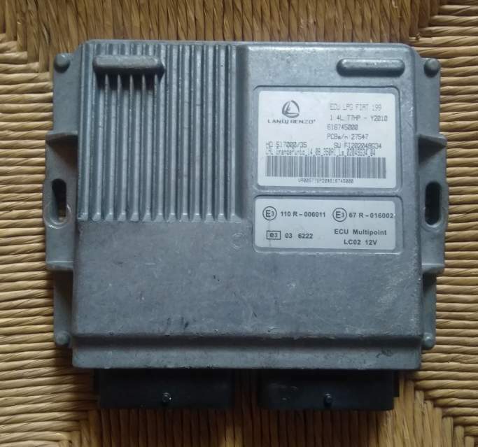 ECU PUNTO EVO LPG GAS FIAT 199 1.4 616745000 SW FI202049G34