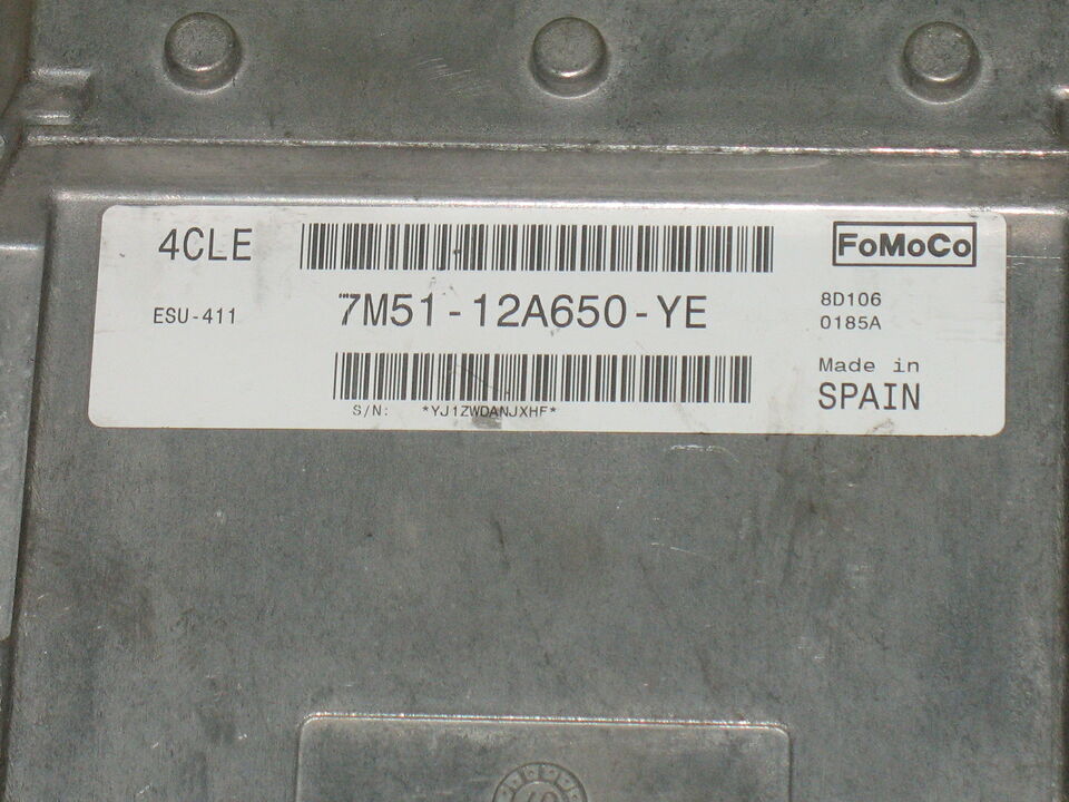 ECU CENTRALINA FORD FOCUS C-MAX 7M51-12A650-YE 4CLE 7M5112A650YE