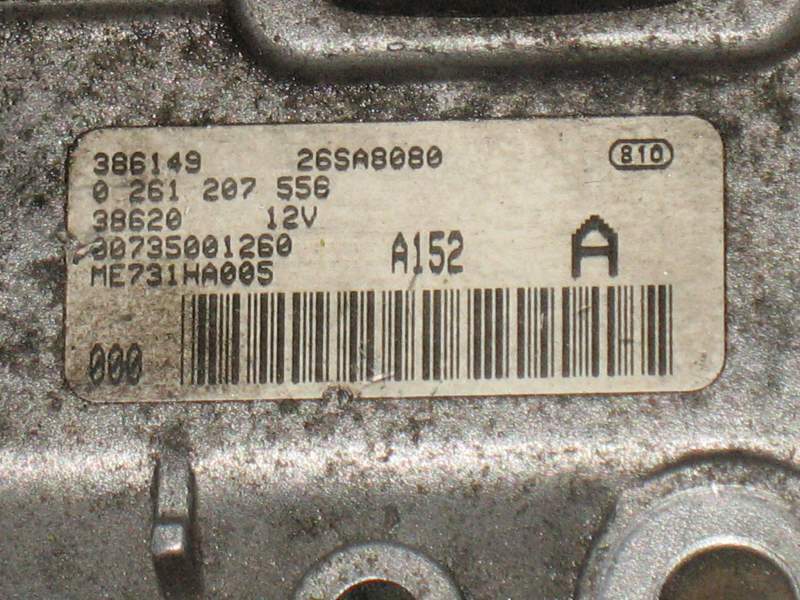 ALFA ROMEO 1.6 156 BOSCH 0261207556 ME731HA005 ME731