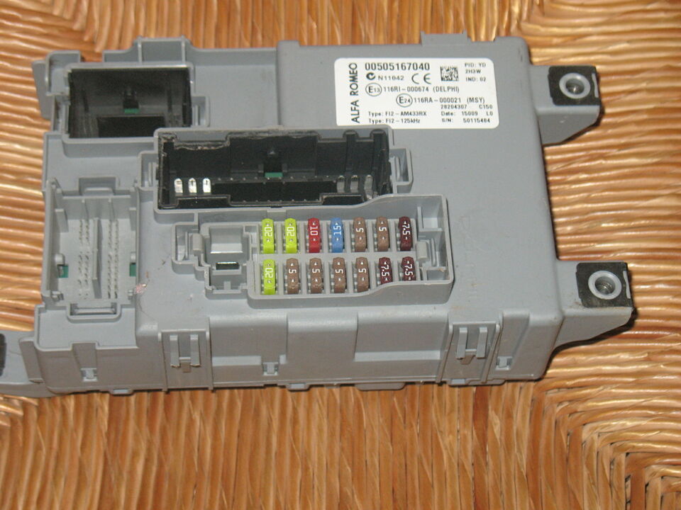 ECU body computer 00505167040 505167040 Alfa Romeo Mito