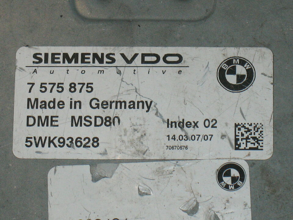 ECU BMW E60 E61 535xi 535i BMW E90 E92 E93 335i 7575875 5WK93628