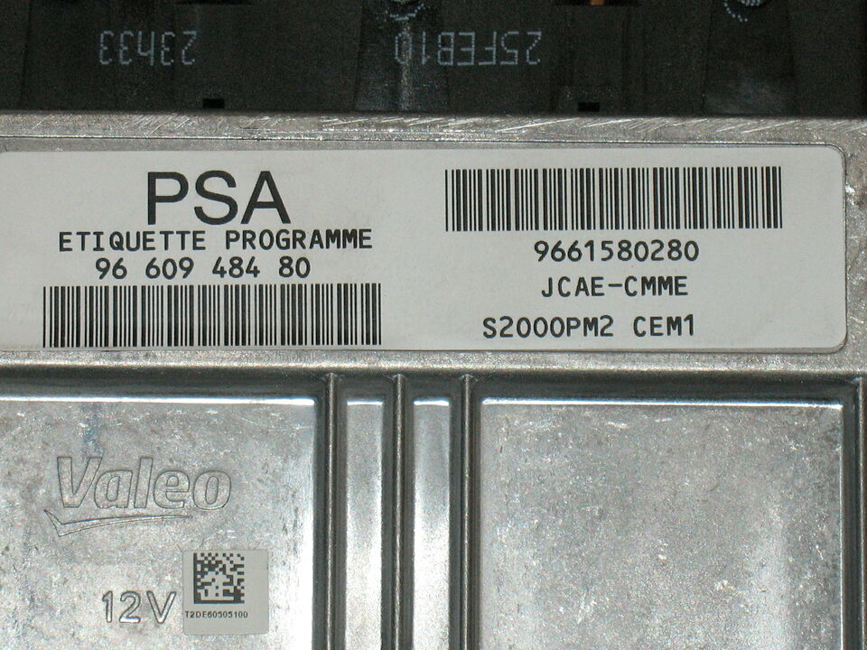 Ecu PEUGEOT CITROEN C3 1.4i Valeo S2000PM2 9660948480 9661580280