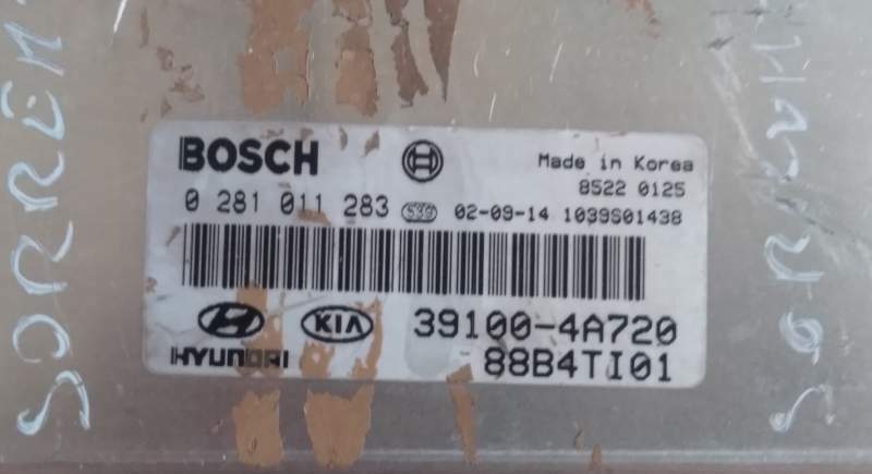 ECU KIA SORENTO 2.5 CRDI 0281011283 391004A720 88B4TI01