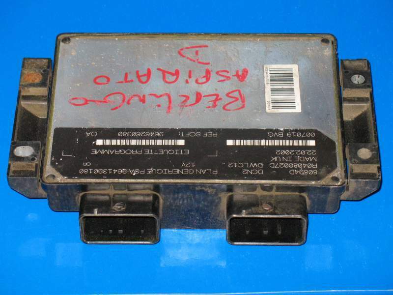 Ecu LUCAS R04080027D, PSA 9641390180, SOFT 9646260380