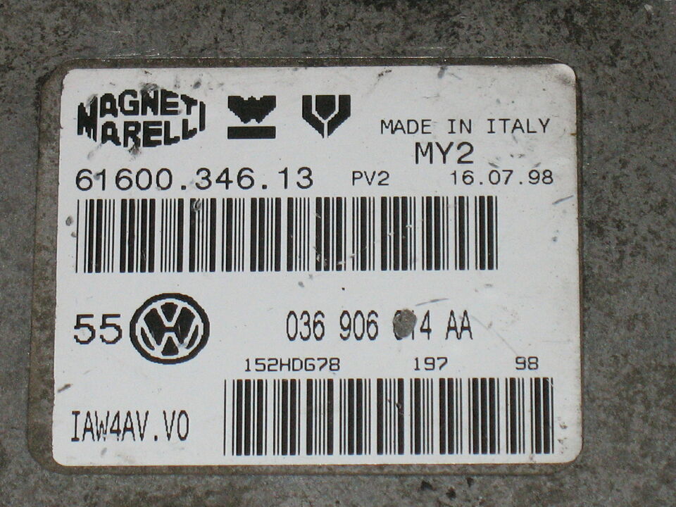 ECU VW SEAT ECU 036906014 AA IAW4AV.VO GOLF IV 1.4 16V