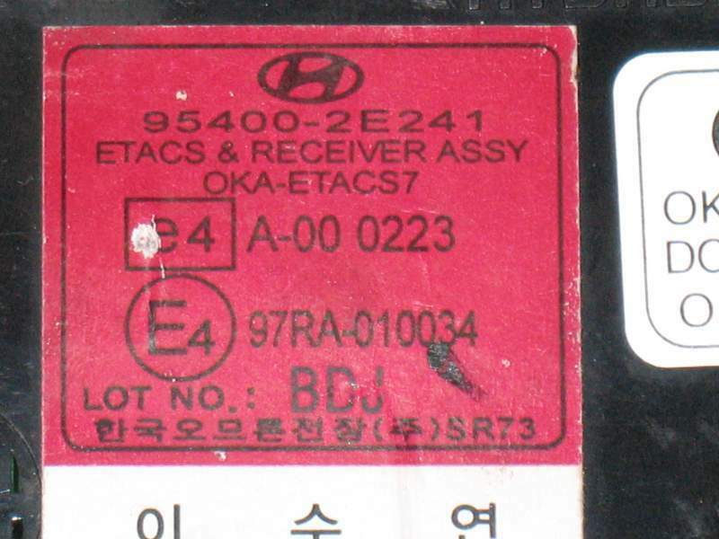 Modulo Hyundai TUCSON JM 954002E241 95420H1000