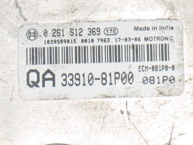 ECU SUZUKI IGNIS BOSCH 0261S12369 QA 33910 81P00