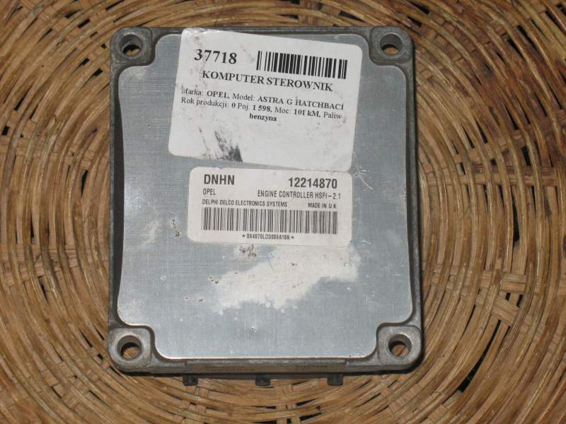 ASTRA ZAFIRA 1.6 16v Z16xe ECU 12214870 DNHN HSFI 2.1 DELCO