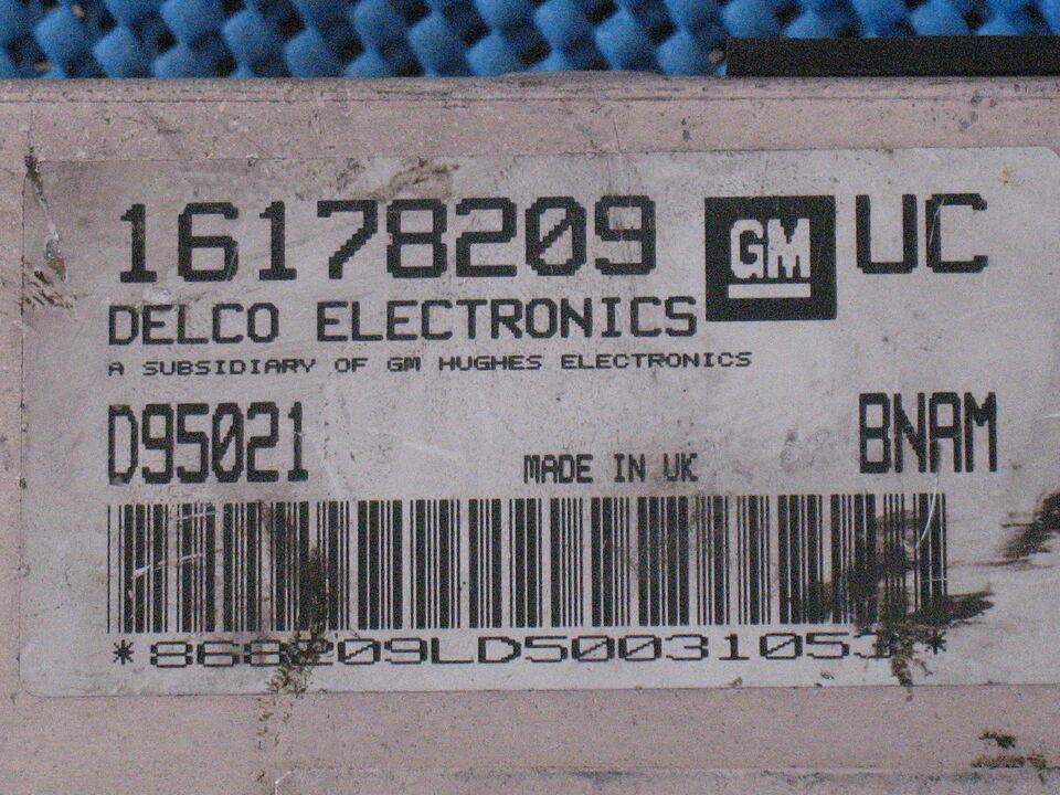 ECU MOTORE OPEL TIGRA 1.6 16178209 UC 16178209UC D95021 BNAM