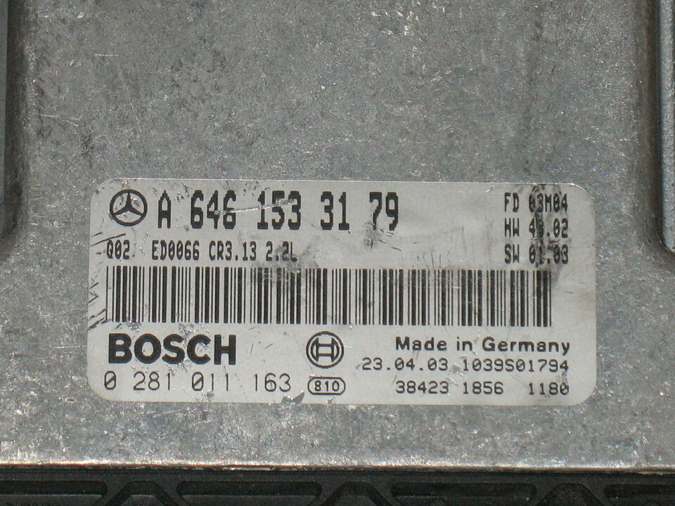 ECU EDC16C2 MERCEDES 2.2L 0281011163 A6461533179 CR3.13 2.2L