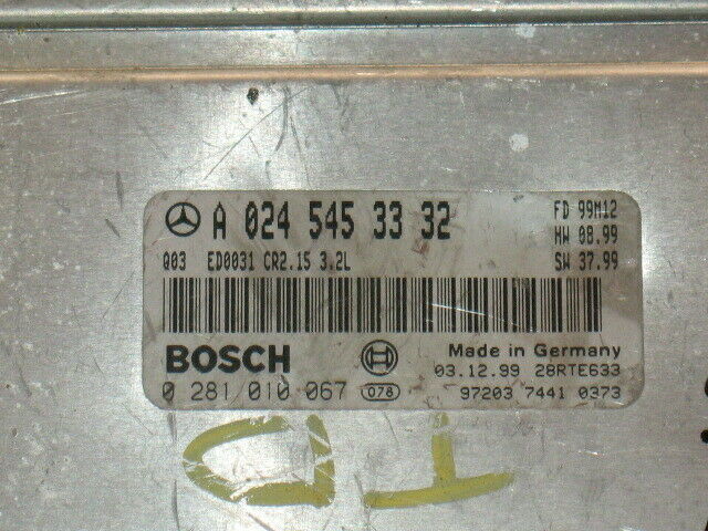 ECU CENTRALINA MERCEDES 3.2 0281010067 A0245453332 CR2.15 3.2L EDC 15C6-4.15