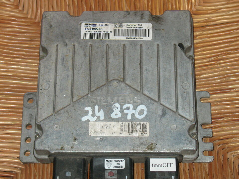 CITROEN C5 2.0 SID801 5WS40023F-T SW 9647166880 HW 9644302380