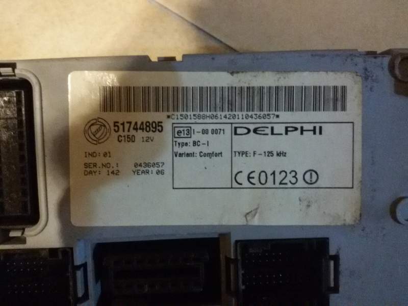 46552681 CPL 51744895 MARELLI BODY FIAT PUNTO 1.3 Multijet