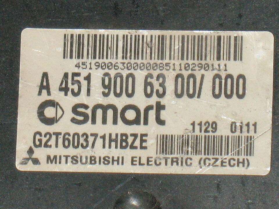 Ecu mitsubishi smart mercedes a4519006300000 g2t60371hbze