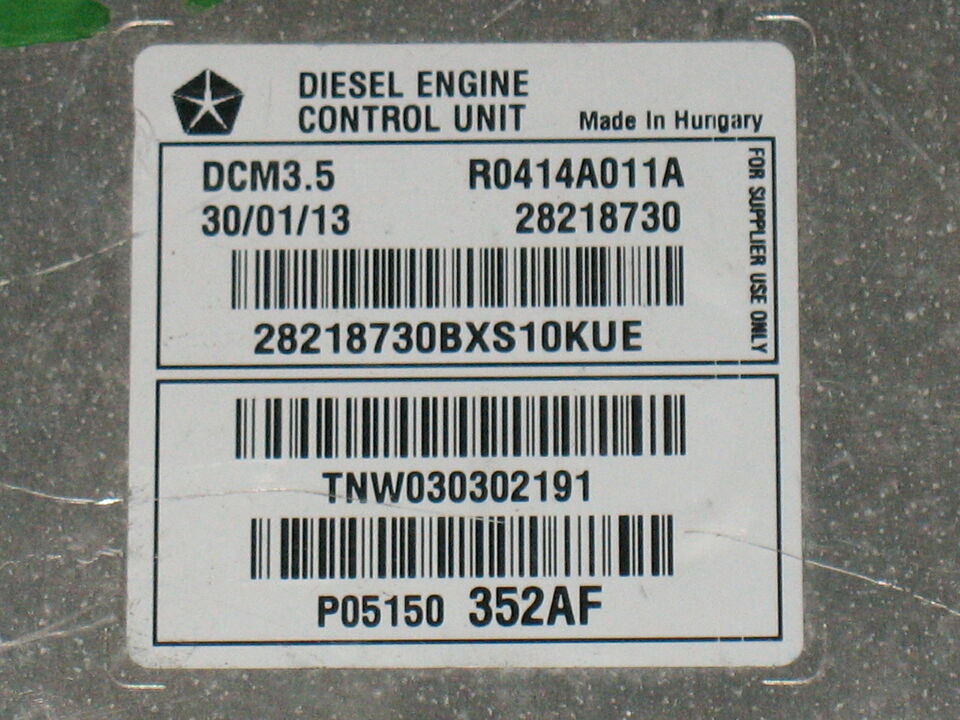 R0414A011A DCM3.5. JEEP COMPASS 2.2 CRD 28218730 P05150352AF