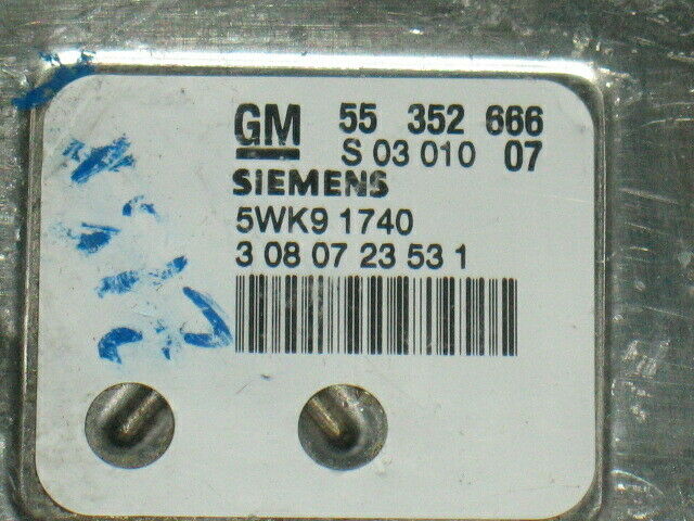 Ecu centralina opel vectra c z18xe 55352666 5wk91740