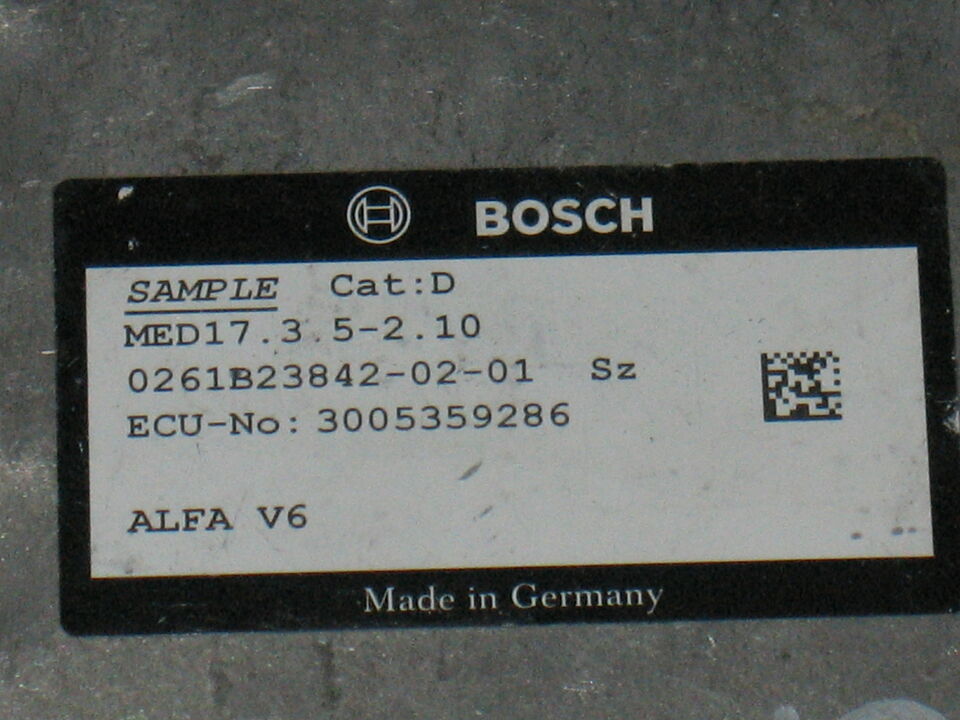 ECU NUOVA ALFA GIULIA V6 MED17.3.5-2.10 0261B2384 3005359286