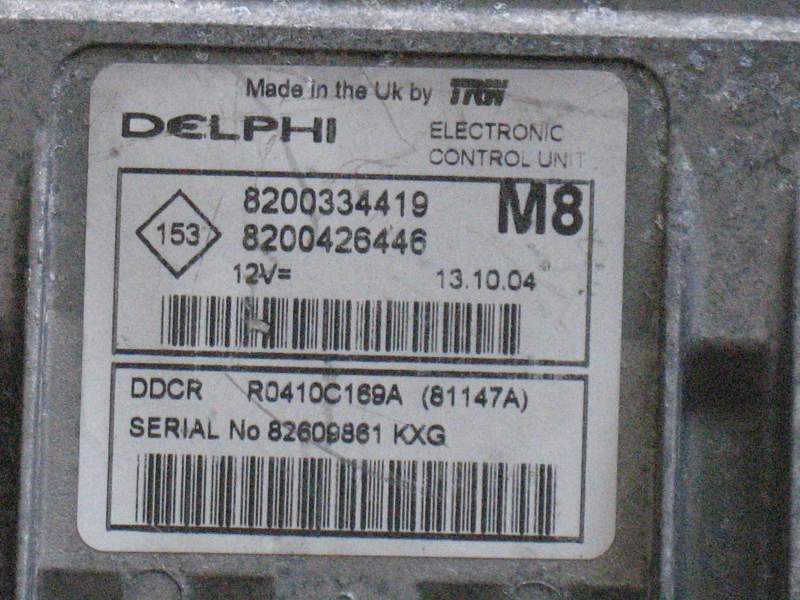 KIT NISSAN MICRA, 8200334419 DELPHI 8200426446, R0410C169A DDCR