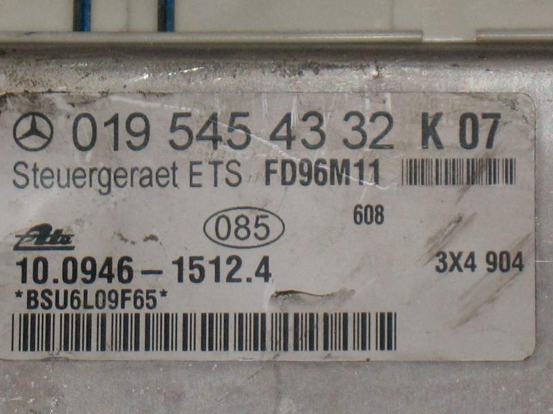 ECU MERCEDES 0195454332K7 - 019 545 43 32 K7 - FD96M11
