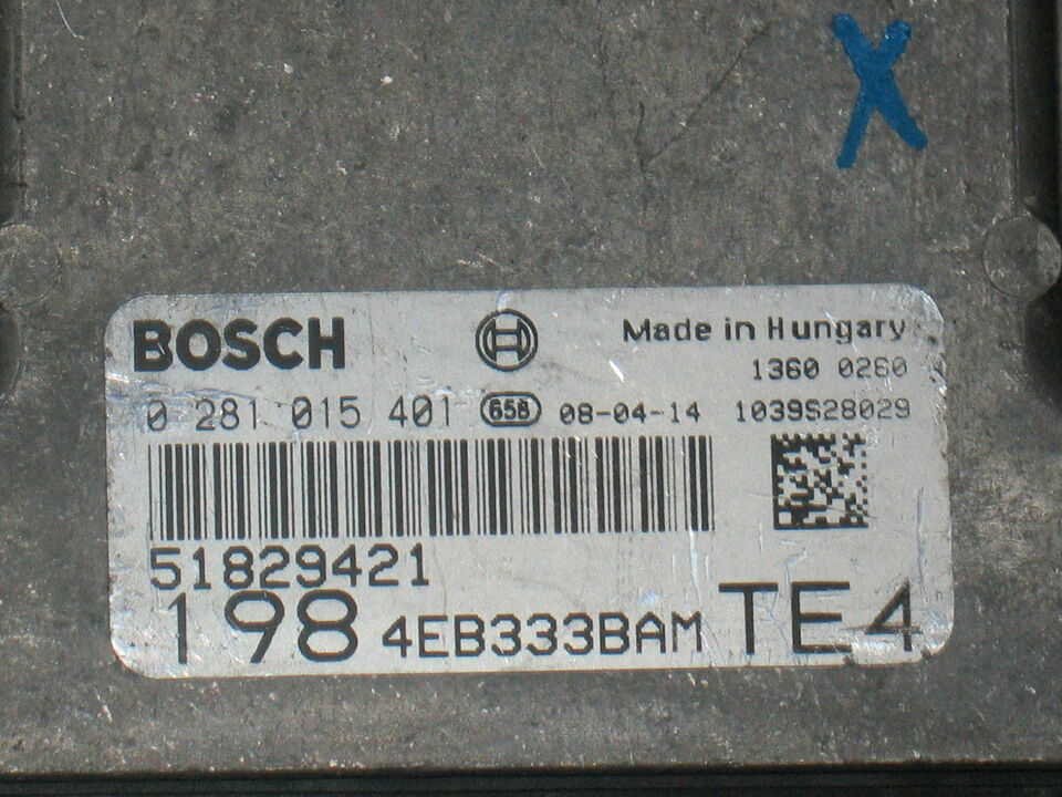 ECU Fiat Bravo 1.6JTD BOSCH 0281015401 EDC16C39 FIAT 51829421