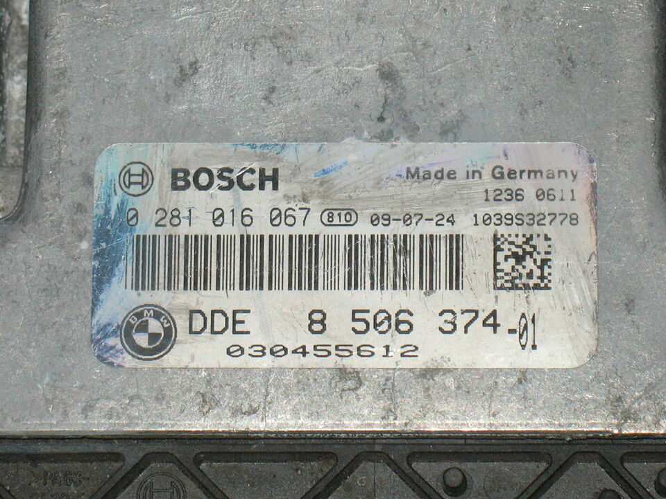 ECU BMW 3 Series 320D BOSCH 0281016067 DDE 8506374