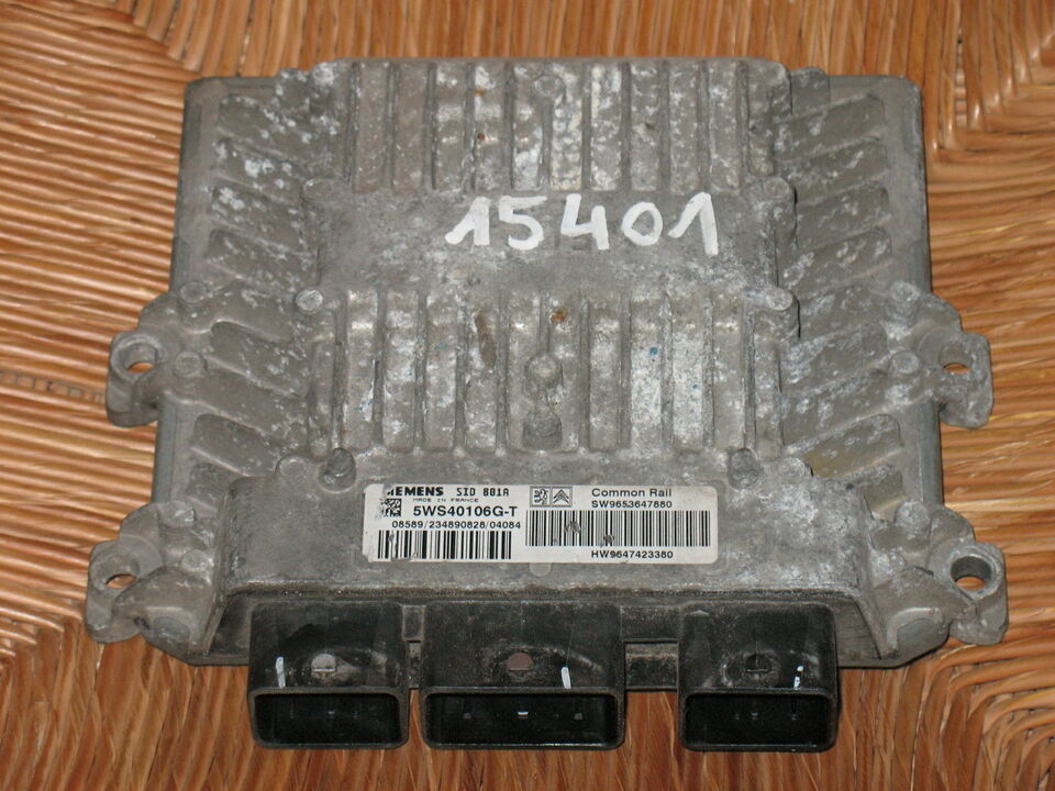 ECU PEUGEOT 2.0 5WS40106G-T SW 9653647880 HW 9647423380 SID801A