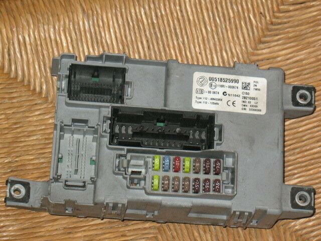 ECU BODY COMPUTER FIAT 500 1.2 51KW 00518525990 518525990
