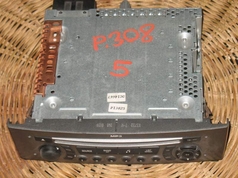 AUTORADIO CD STEREO MP3 PEUGEOT 308 2007-2013 96650206 XH00