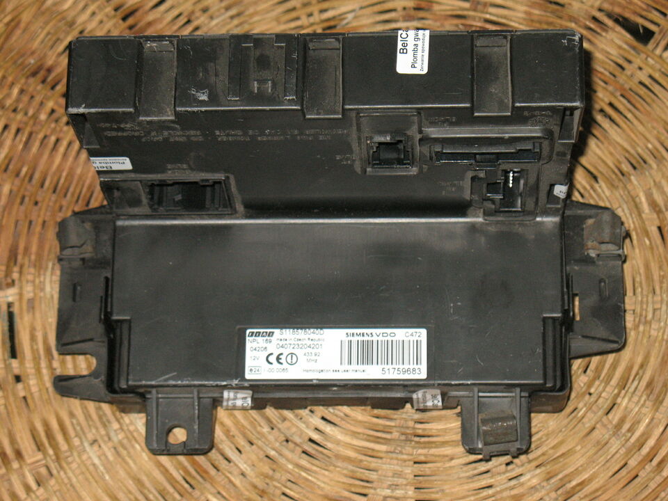 Body computer fiat panda 51759683 vdo s118578040d S118578040F