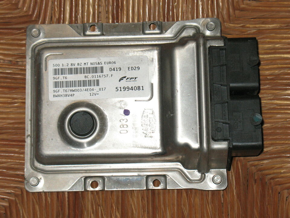ECU MOTORE COMPUTER FIAT 500 51994081 9GF.T6 9GFT6 HW003 - D419