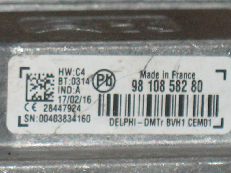 ECU citroen c4 cactus 2015 start/stop engine 9810858280