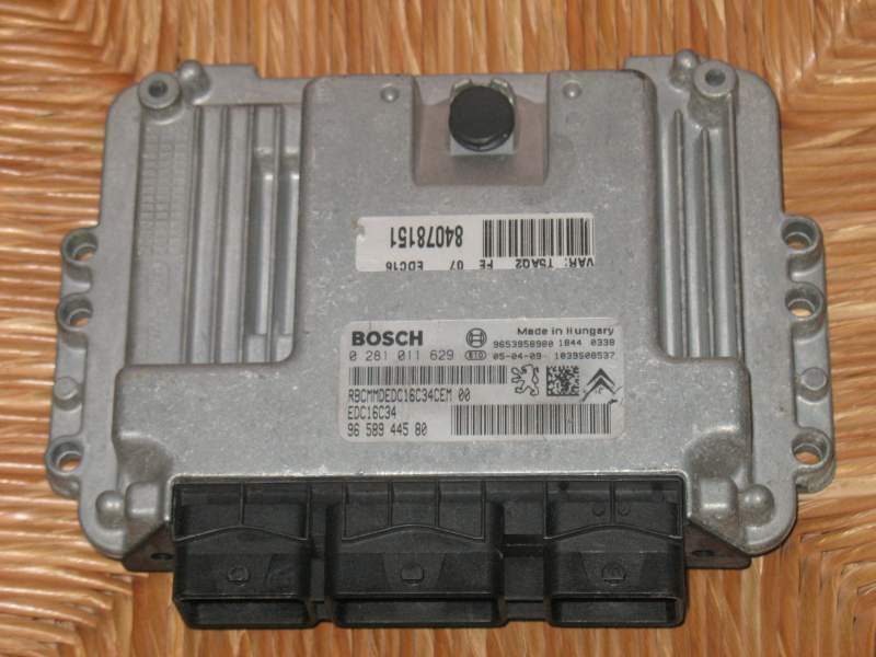 ECU CITROEN C4 PEUGEOT 307 1.6 HDI 0281011629 9651132880 EDC 16C34-2.10