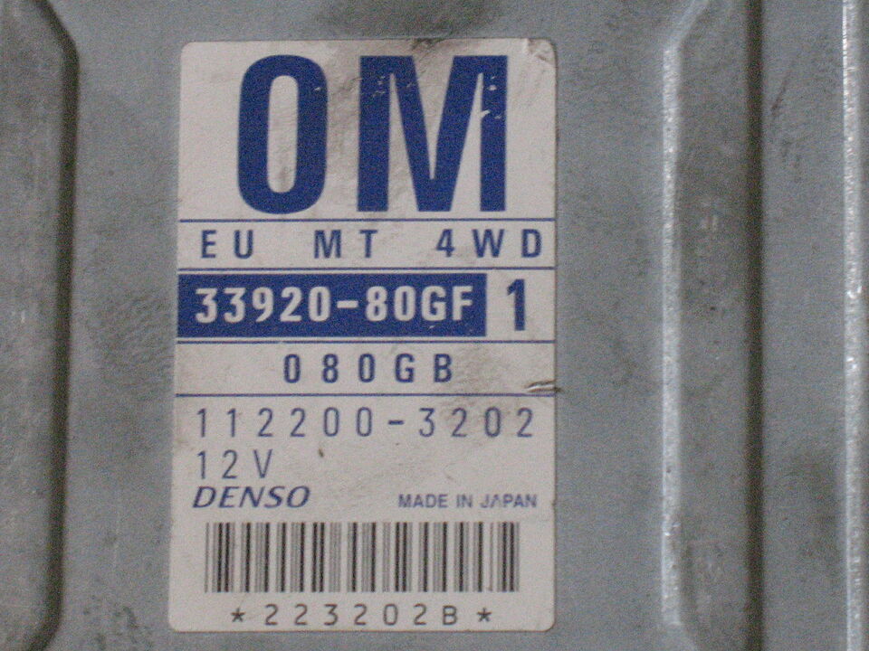Ecu centralina suzuki ignis 3392080gf1 1122003202 om