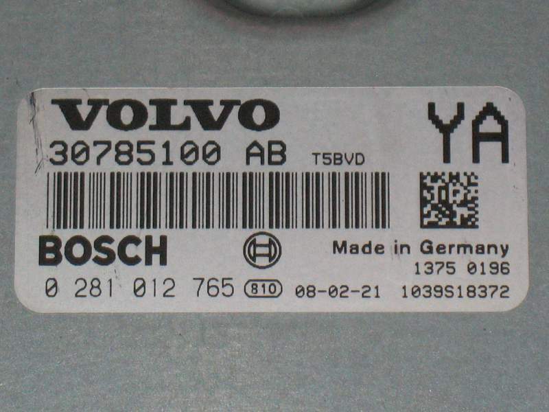 ECU VOLVO S60 V70 S80 2.4 D5 BOSCH 0281012765 30785100 AB