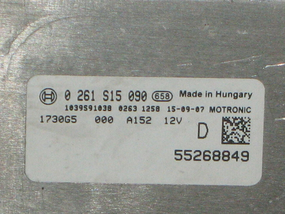 500 1.4 ABARTH 55268849 0261S15090 10SW000519 D 180HP K-TAG