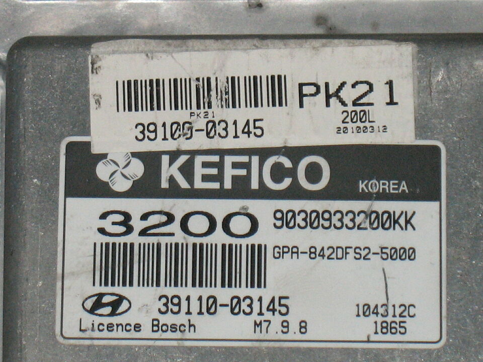 ECU HYUNDAI i10 KEFICO 3200 39110-03145 9030933200KK M7.9.8