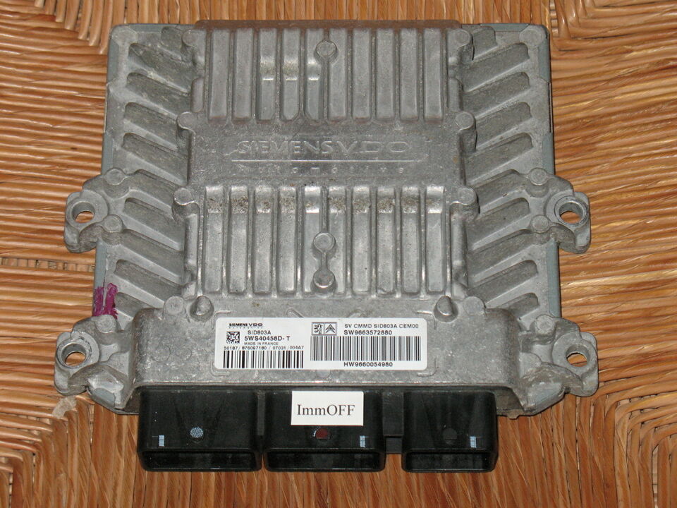 Ecu siemens 5ws40458d-t sid803a peugeot citroen 9660054980