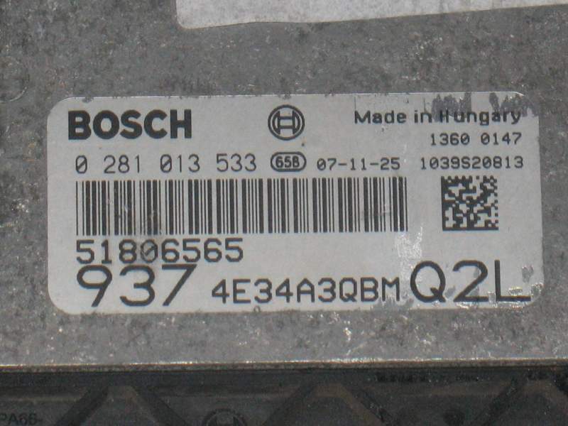 ECU CENTRALINA ALFA ROMEO 147 JTD 150 CV 0281013533 51806565
